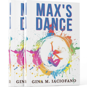 The cover of Max's dance book featuring a colorful illustration of a dancer in motion.